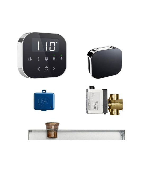 Mr. Steam AirButler Steam Shower Control Package in Matte Black