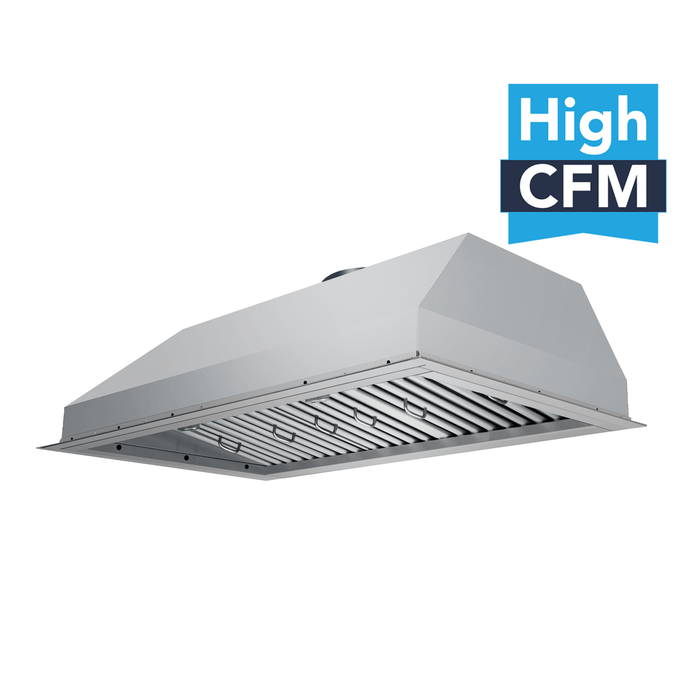 Victory Star 42 inch 900 CFM Range Hood Insert - (Double blower) in Stainless Steel