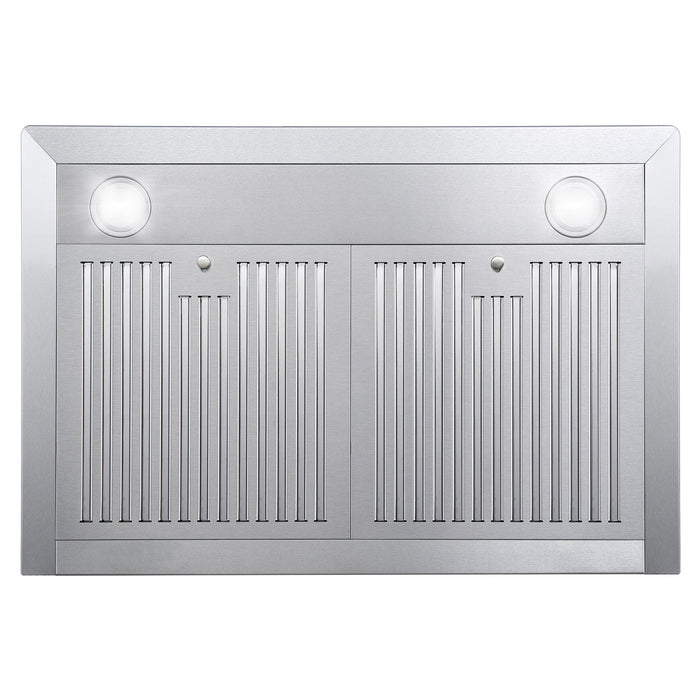 Cosmo 30" 380 CFM Convertible Wall Mount Range Hood with Digital Touch Controls and Carbon Filter Kit Included