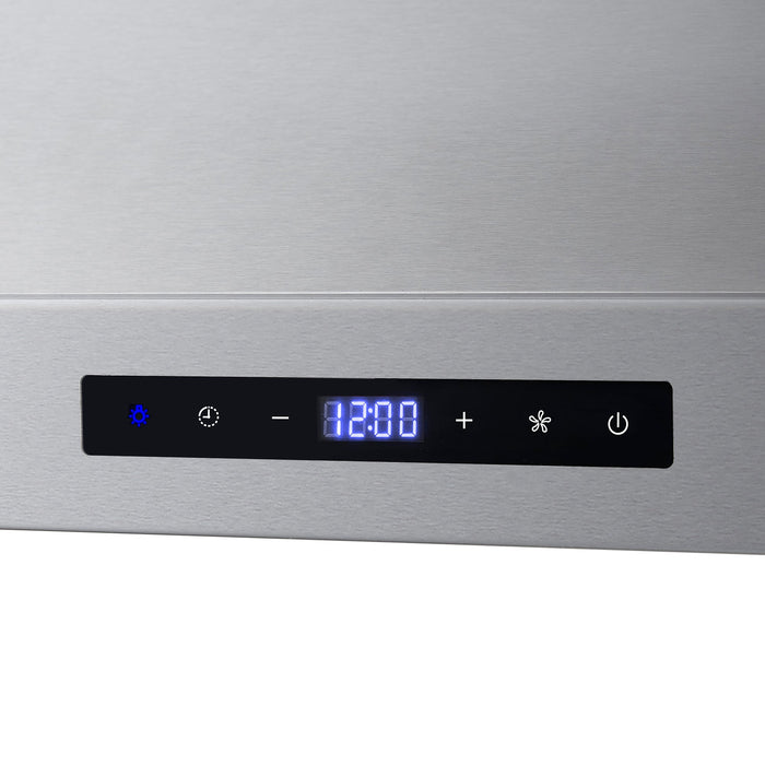 Cosmo 30" 380 CFM Convertible Wall Mount Range Hood with Digital Touch Controls and Carbon Filter Kit Included