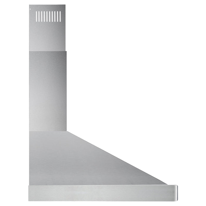 Cosmo 36" Wall-Mounted Convertible Range Hood with 380 CFM, Push Button Controls, and Carbon Filter Kit