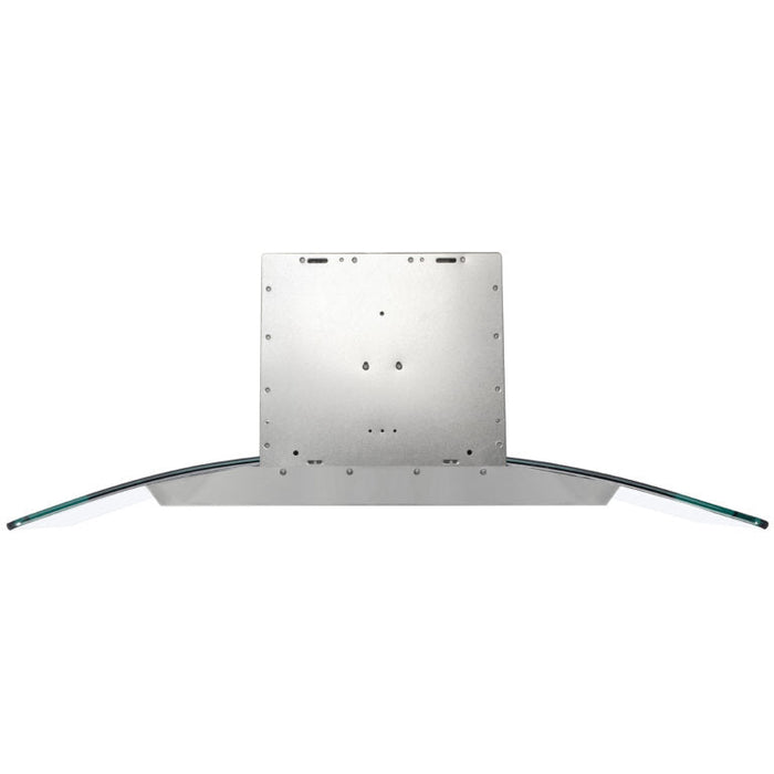 Cosmo 36" 380 CFM Convertible Wall-Mount Range Hood with Glass Canopy and Push Button Controls