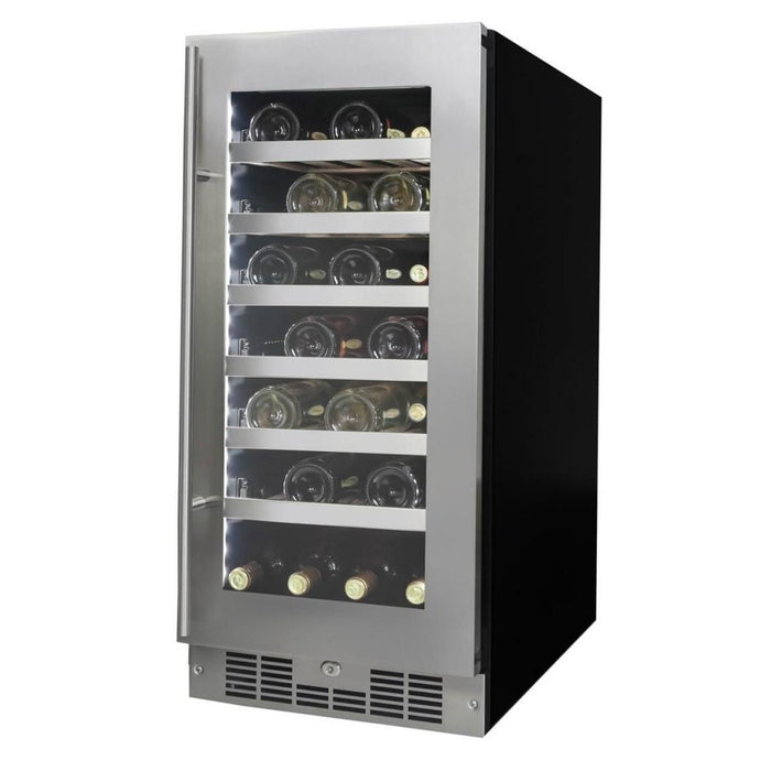 Danby Silhouette Professional Tuscany Series Wine Cooler, 27-Bottle Capacity with LED Lighting