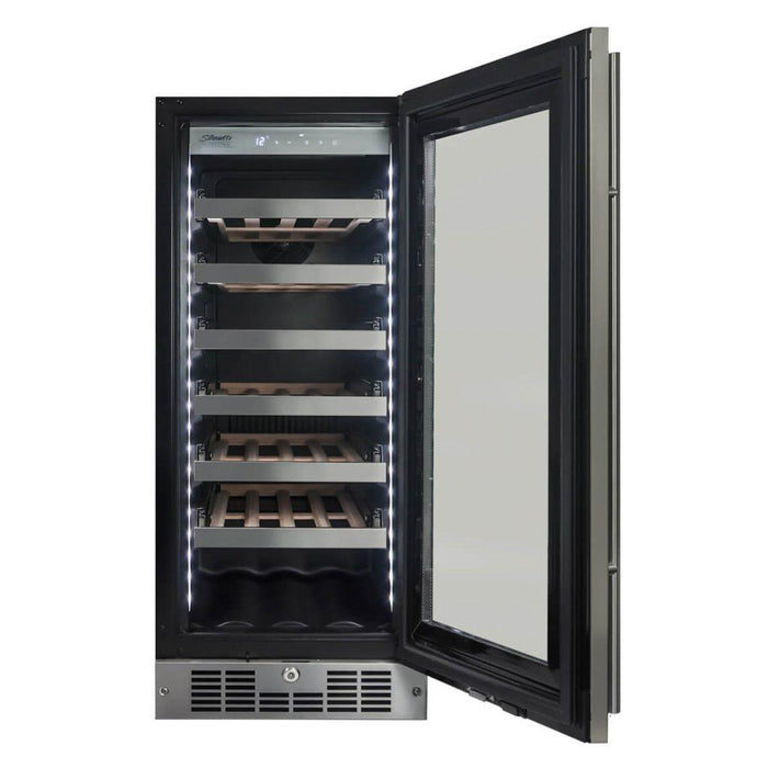 Danby Silhouette Professional Tuscany Series Wine Cooler, 27-Bottle Capacity with LED Lighting