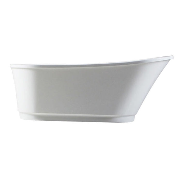 Trone BELLA67 66" x 30" Freestanding Soaker Tub – White