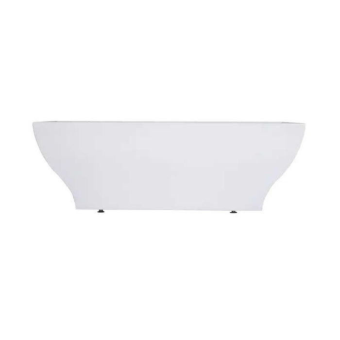Trone Roshelle 66" x 32" Freestanding Acrylic Soaker Tub in White