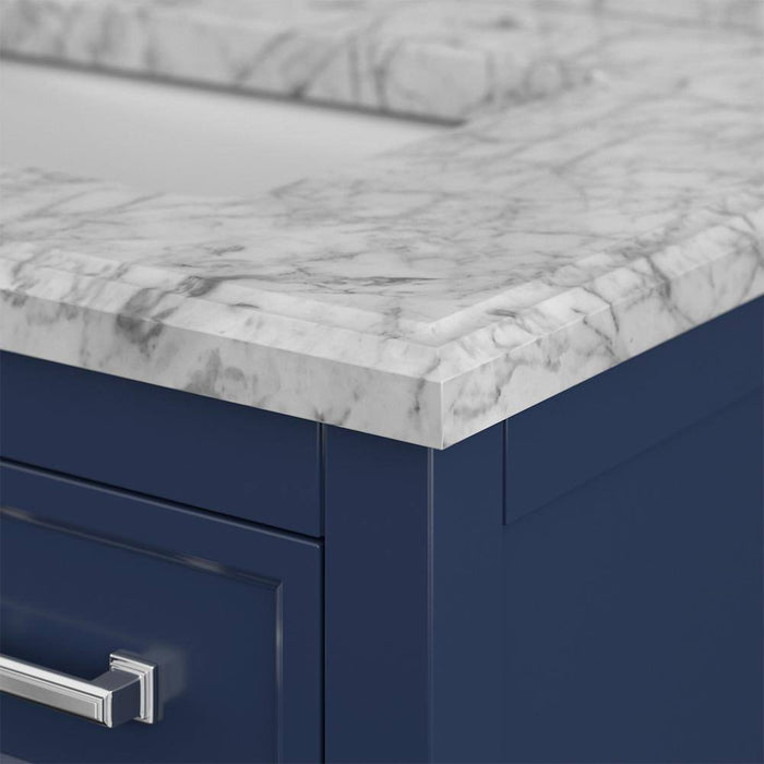 Affinity 31" Single Sink Vanity with White and Gray Carrara Marble Countertop