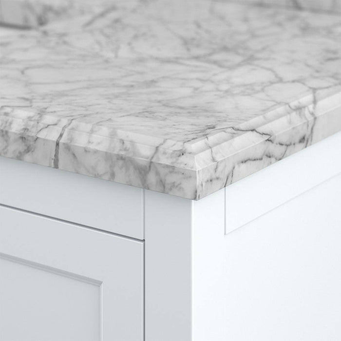 Affinity 49" Single Sink Vanity with White & Gray Carrara Marble Top