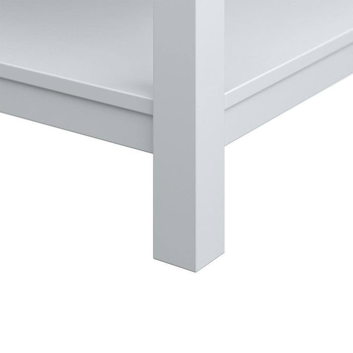 Affinity 61" Double Sink Vanity with White and Gray Carrara Marble Top