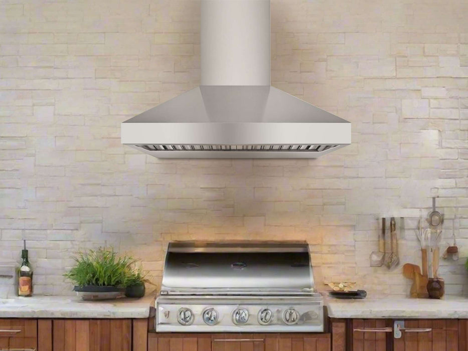Victory Twister BBQ 48 Inch 1200 CFM Outdoor Range Hood for BBQ in Stainless Steel
