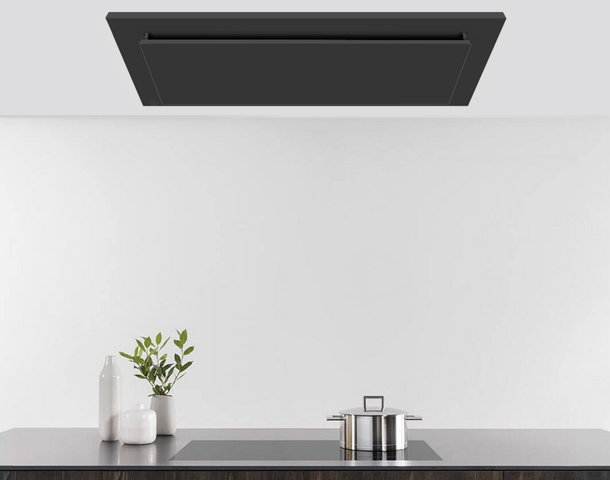 VICTORY Sunset 36 inch Flush Ceiling Mount Range Hood 600 CFM in Black