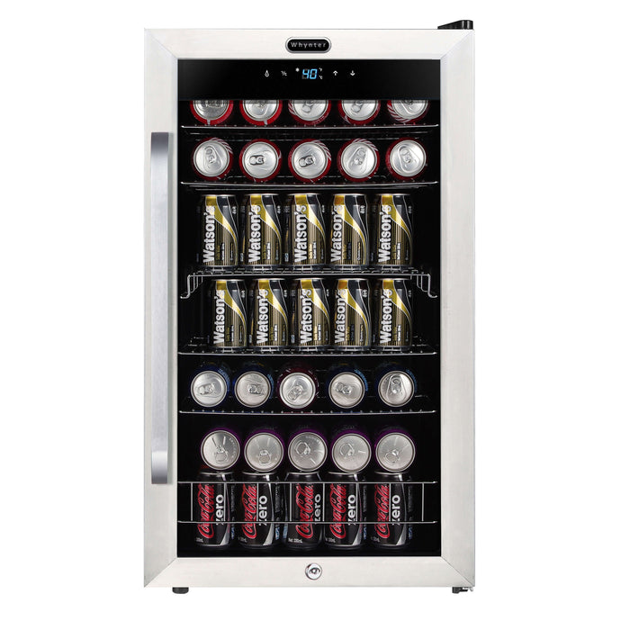 Whynter Freestanding Beverage Refrigerator (121 Can Capacity) with Digital Controls and Internal Fan - Model