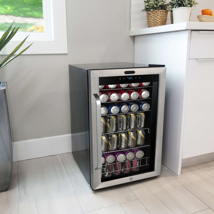 Whynter Freestanding Beverage Refrigerator (121 Can Capacity) with Digital Controls and Internal Fan - Model