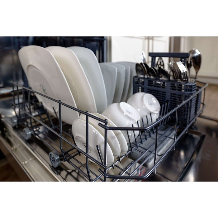BREDA 24 in. Tall Tub Dishwasher with Pocket Handle Panel in Stainless Steel
