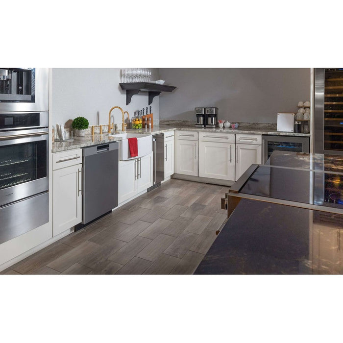 BREDA 24 in. Tall Tub Dishwasher with Pocket Handle Panel in Stainless Steel