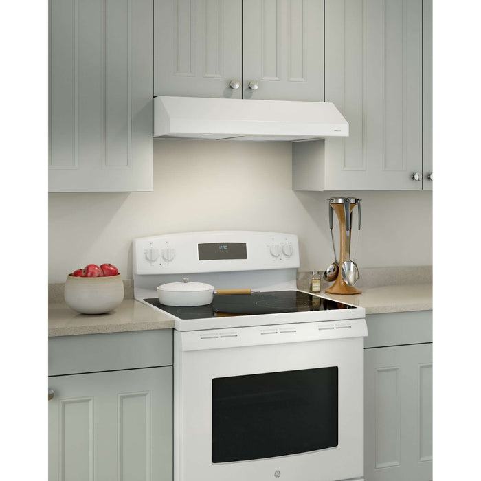 Broan Glacier 30-inch Range Hood, 300 Max Blower CFM, 5 Sones in Stainless Steel