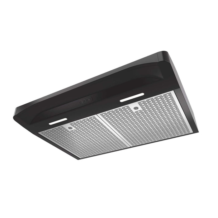 Broan Elite 30-inch Convertible Under-Cabinet Range Hood, 375 Max CFM Blower in Black