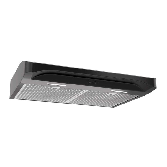 Broan Elite 30-inch Convertible Under-Cabinet Range Hood, 375 Max CFM Blower in Black