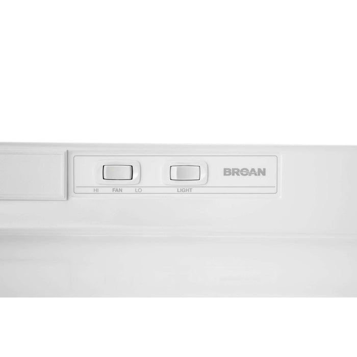 Broan 30-Inch Convertible Under-Cabinet Range Hood, 230 Max Blower CFM in Black