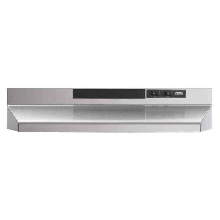 Broan 36-inch Convertible Under-Cabinet Range Hood, 230 Max Blower CFM in Stainless Steel