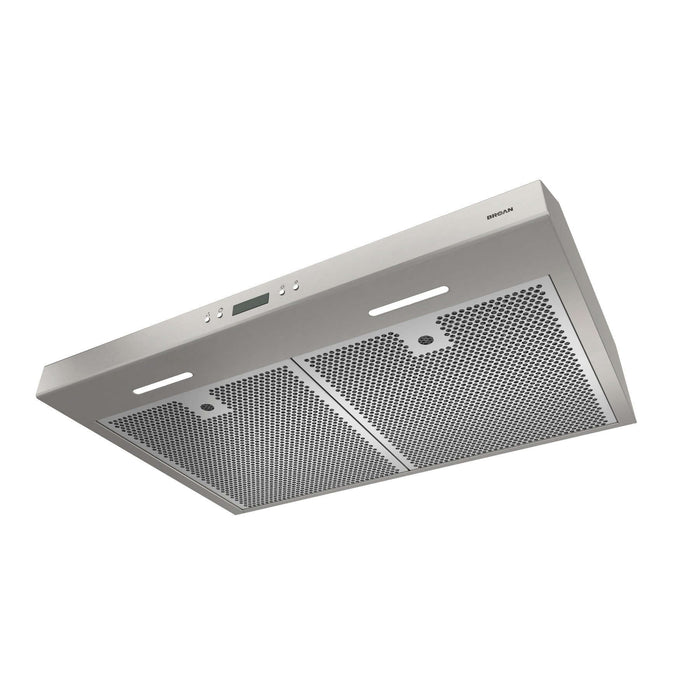 Broan Glacier 30-inch Range Hood, 5.5 Sones, 450 Max Blower CFM in Stainless Steel