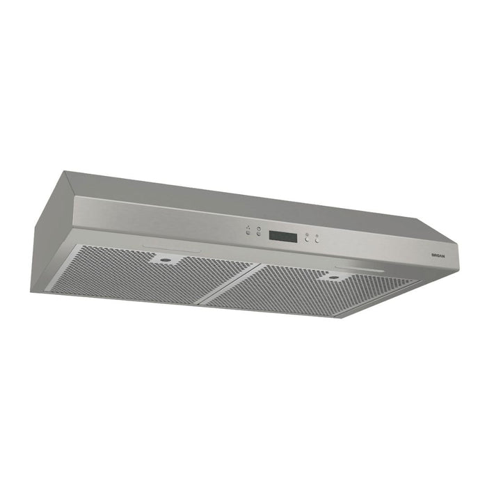 Broan Glacier 30-inch Range Hood, 5.5 Sones, 450 Max Blower CFM in Stainless Steel