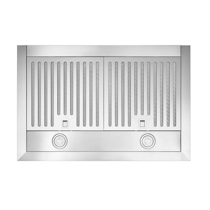 Broan Elite 30-inch Pyramidal Chimney Range Hood, 640 Max Blower CFM in Stainless Steel