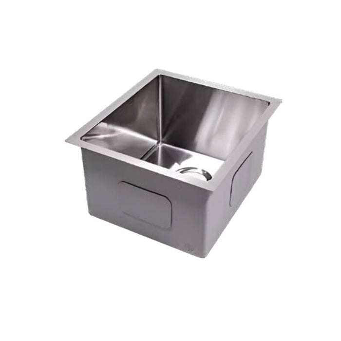 Cameo 16-Inch Stainless Steel Single Bowl Square Sink