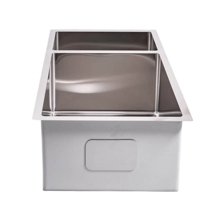 Cameo 32-Inch Stainless Steel 70/30 Double Basin Sink