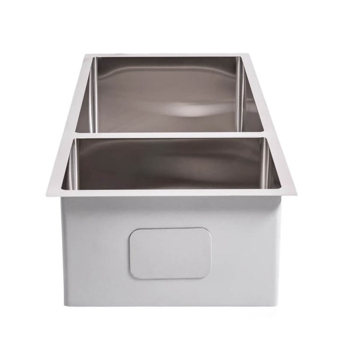 Cameo 32-Inch Stainless Steel 70/30 Double Basin Sink