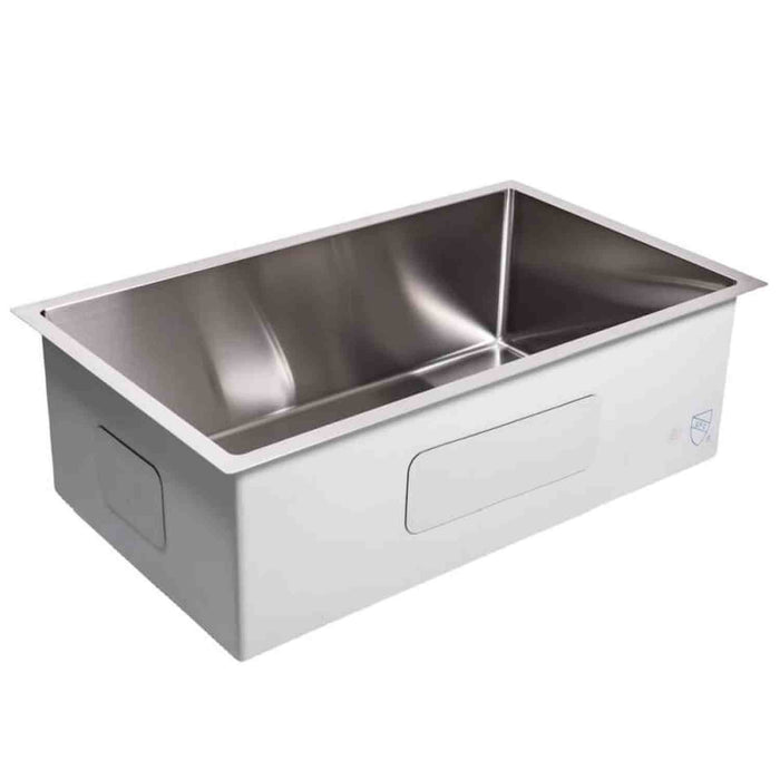 Cameo 32-Inch Stainless Steel Single Bowl Rectangle Sink