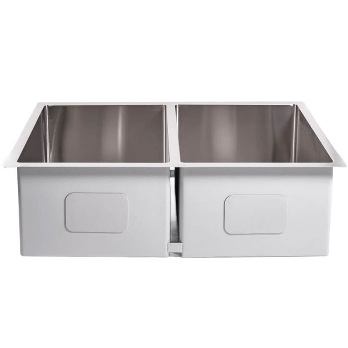 Cameo 32-Inch Stainless Steel 50/50 Double Basin Sink