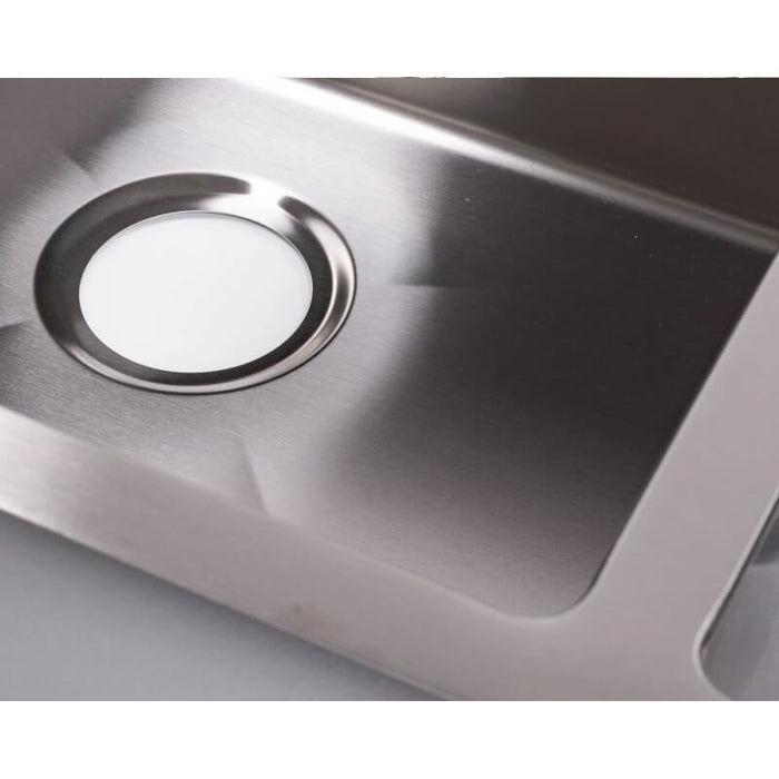 Cameo 16-Inch Stainless Steel Single Bowl Square Sink