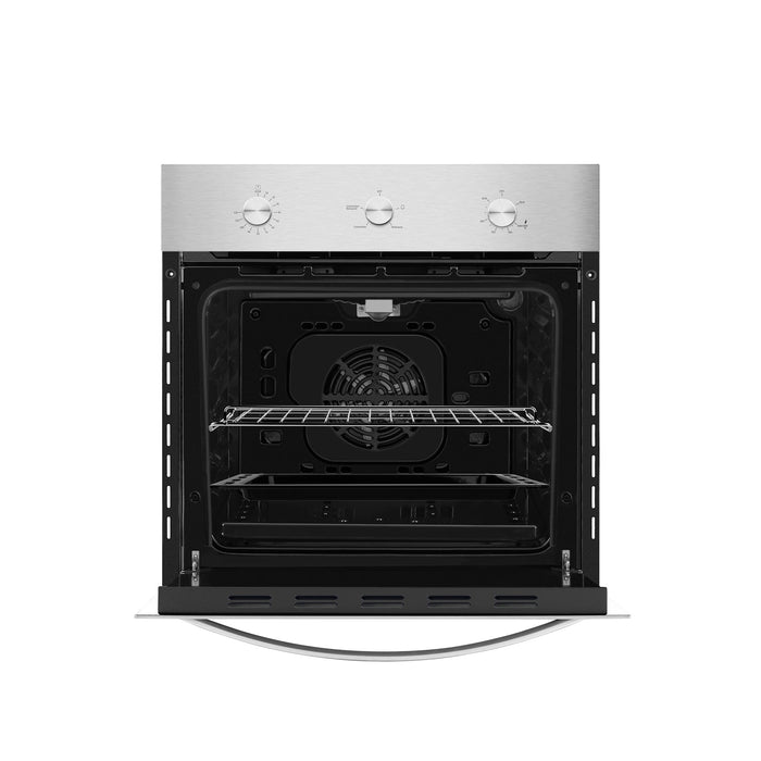 Empava 24-Inch 2.3 Cu. Ft. Single Gas Wall Oven - Designed for Natural Gas Only in Stainless Steel