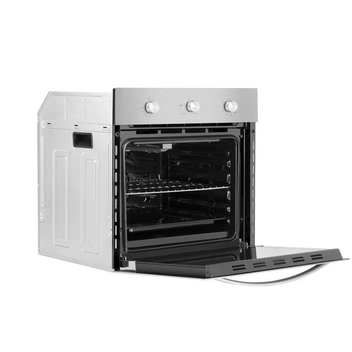 Empava 24-Inch 2.3 Cu. Ft. Single Gas Wall Oven - Designed for Natural Gas Only in Stainless Steel