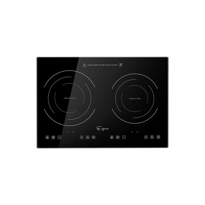 Empava 12-inch Induction Cooktop with 2 Burners in Black