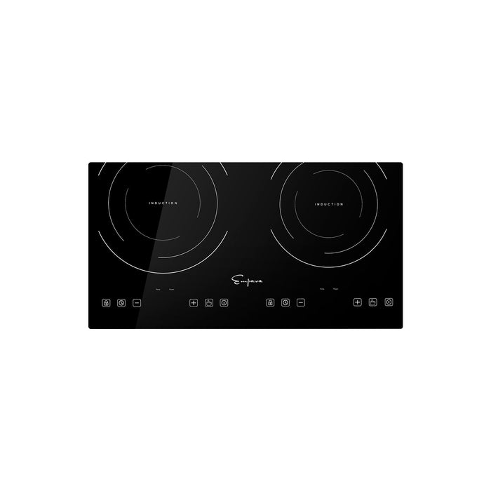 Empava 12-inch Induction Cooktop with 2 Burners in Black