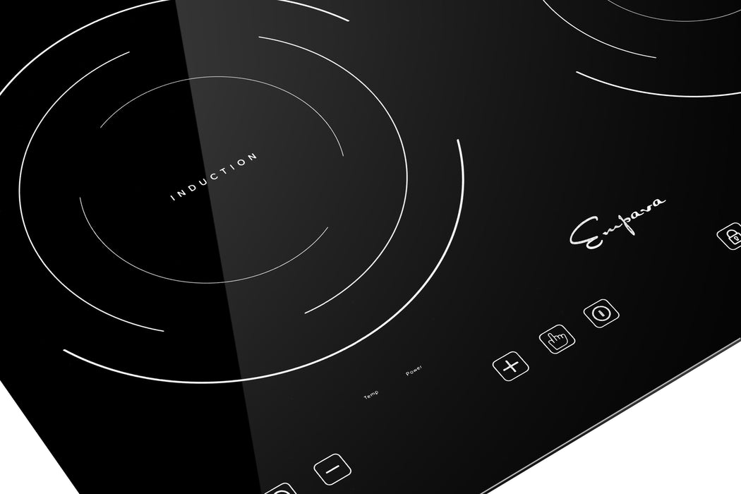 Empava 12-inch Induction Cooktop with 2 Burners in Black