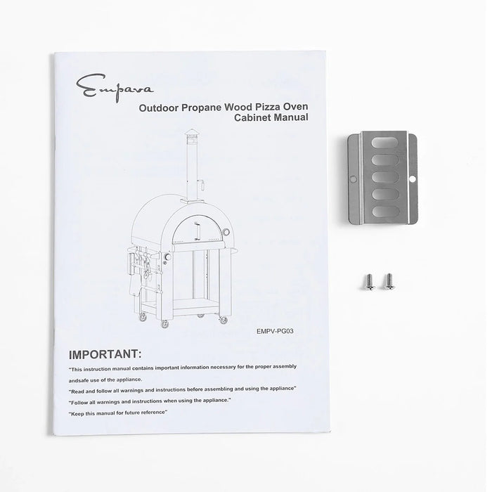 Empava Outdoor Wood-Fired and Gas Pizza Oven in Stainless Steel