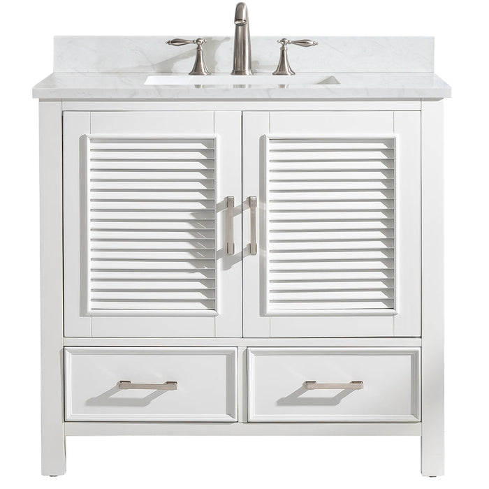 Estate 36" Single Vanity with White Quartz Top