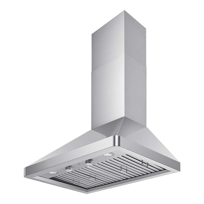 VICTORY Elegant 36 inch 600 CFM Wall Mounted Range Hood in Stainless Steel