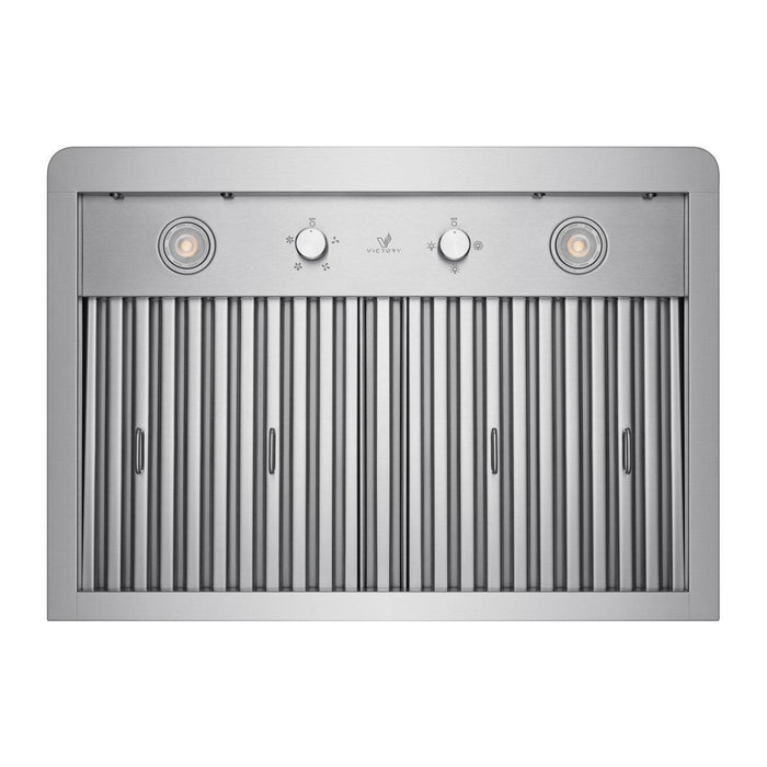 VICTORY Elegant 36 inch 600 CFM Wall Mounted Range Hood in Stainless Steel