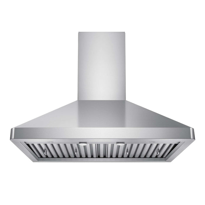 VICTORY Elegant 36 inch 600 CFM Wall Mounted Range Hood in Stainless Steel