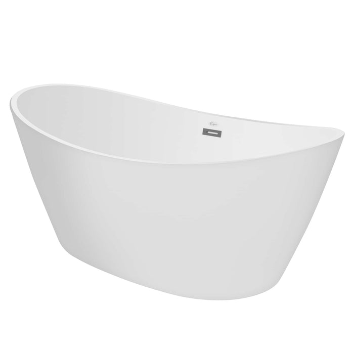 67" Freestanding Soaking Tub with Central Drain