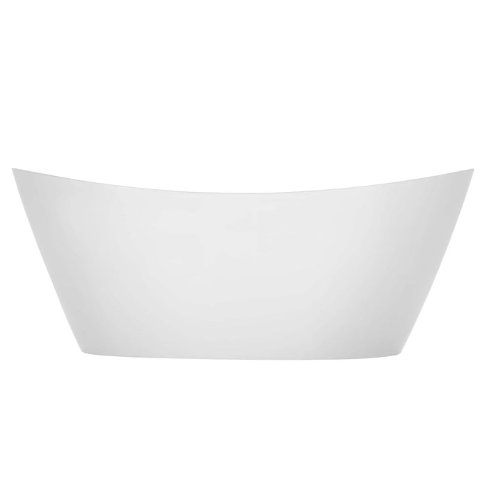 67" Freestanding LED Soaking Tub with Central Drain