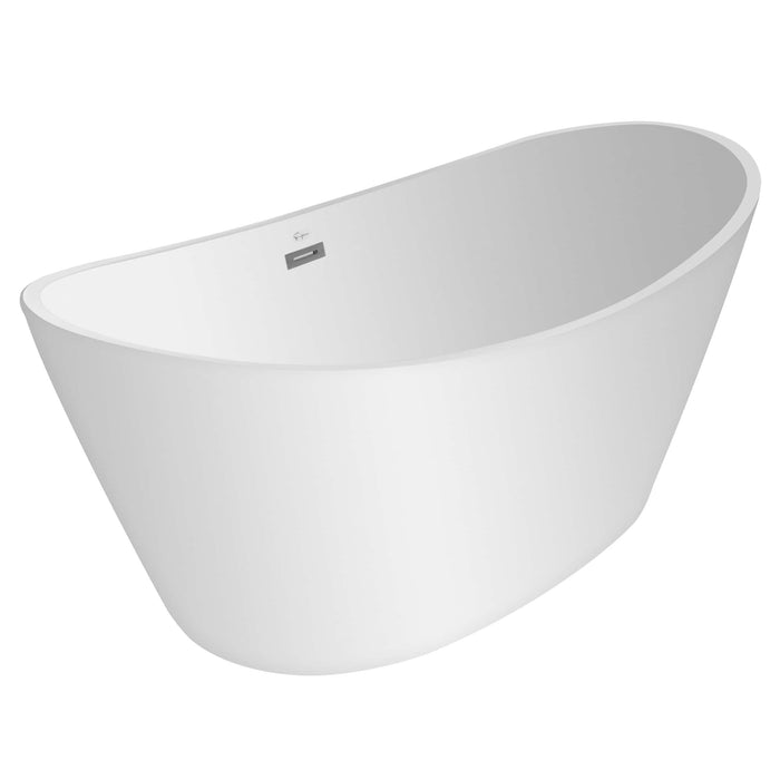 67" Freestanding LED Soaking Tub with Central Drain