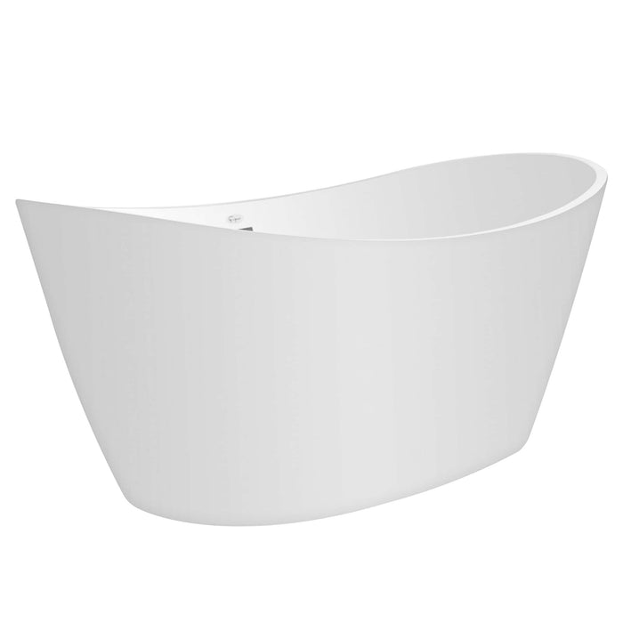 67" Freestanding LED Soaking Tub with Central Drain