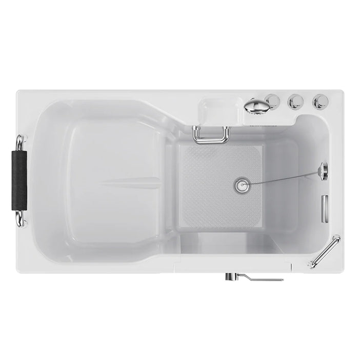 Empava 54" Alcove Soaking Walk-in Tub with Right Drain in White