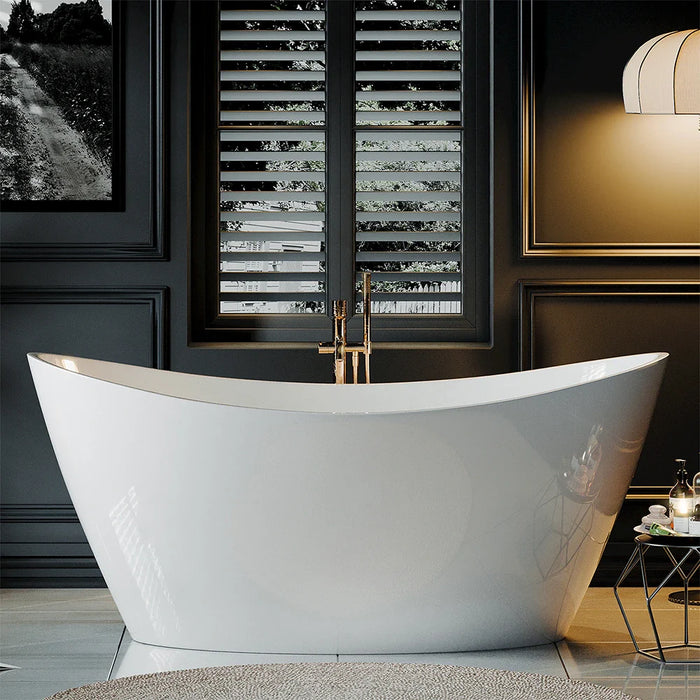 67" Freestanding Soaking Tub with Central Drain