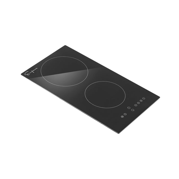 Empava 12-Inch Black Electric Radiant Cooktop in Black